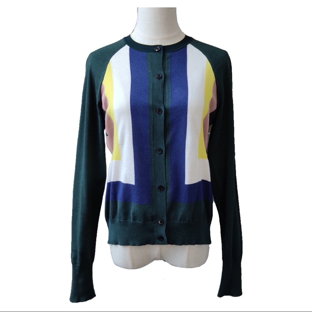 MARNI Color block cardigans